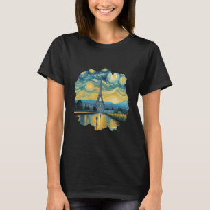 Camiseta Torre Eiffel Arte Museu do Louvre Turista Francês