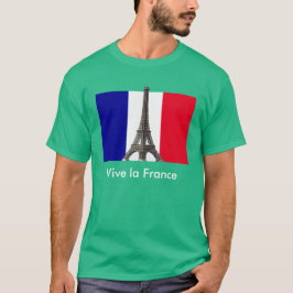 Camiseta Torre Eiffel Bandeira Francesa Vive la France Unis
