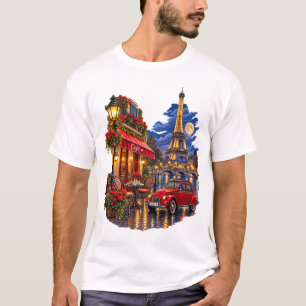 Camiseta Torre Eiffel Café Vintage Paris