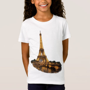 Camiseta Torre Eiffel – Desenho de Viagem para Paris