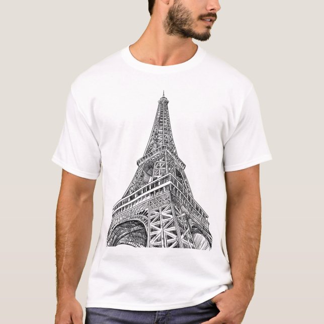 Camiseta Torre Eiffel em Paris (Frente)