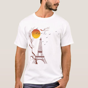 Camiseta Torre Eiffel, outono