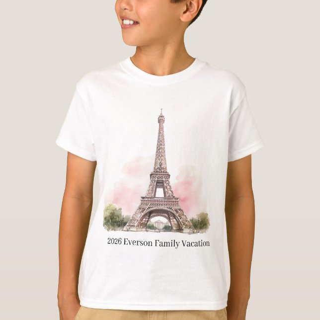 Camiseta Torre Eiffel Paris (Frente)