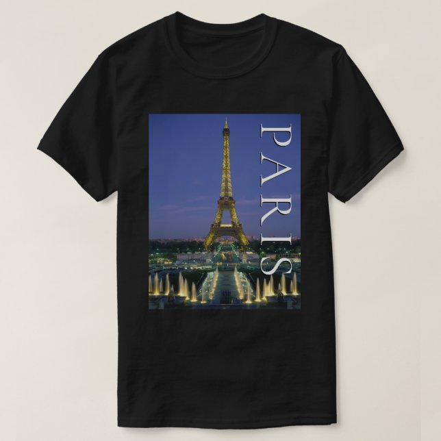Camiseta Torre Eiffel | Paris, França (Frente do Design)
