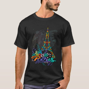 Camiseta Torre Eiffel Paris França Eu Amo Paris Souvenir Fr