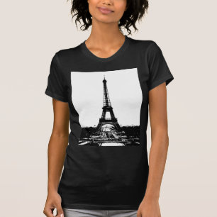 Camiseta Torre Eiffel Preta e Branca