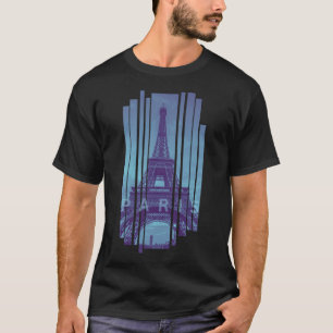 Camiseta Torre Eiffel Vista da Cidade de Paris