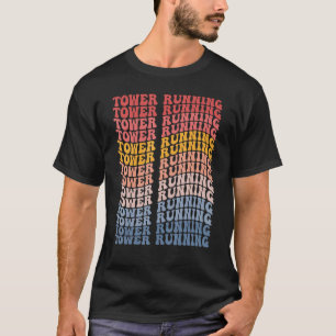 Camiseta Torre esmerilada com esportes retrais