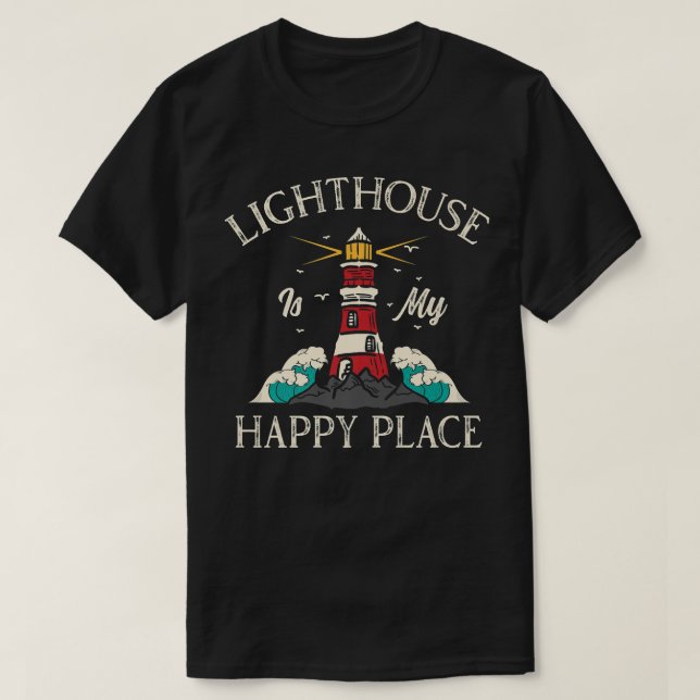 Camiseta Torre Farinha Praia Oceano Aspas Lâmpada Pré (Frente do Design)