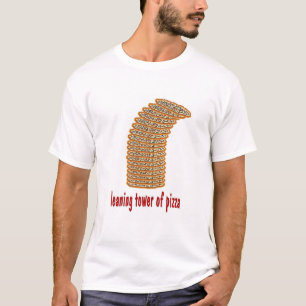 Camiseta torre inclinada da pizza