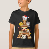 Torre Meowffel fofa kawaii paris gato desenho engr