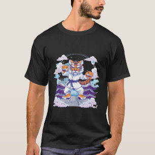 Camiseta Torre Pagode do Tigre do Kung Fu Judo Mma Taekwond