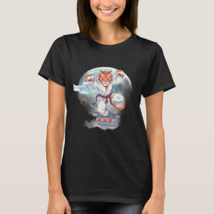 Camiseta Torre Pagode do Tigre Kung Fu Lua Kick Mma Taekwon