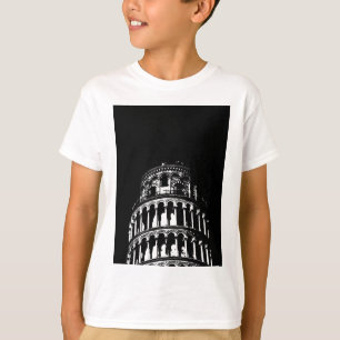 Camiseta Torre Preta e Branca de Pisa Itália