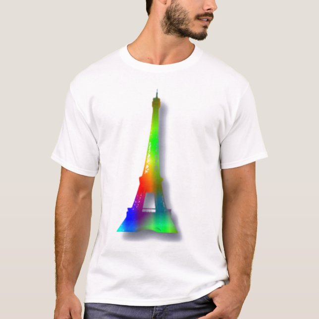 Camiseta Torre Rainbow Eiffel (Frente)