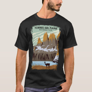 Camiseta Torres Del Paine National Park Vintage Chil Mínimo