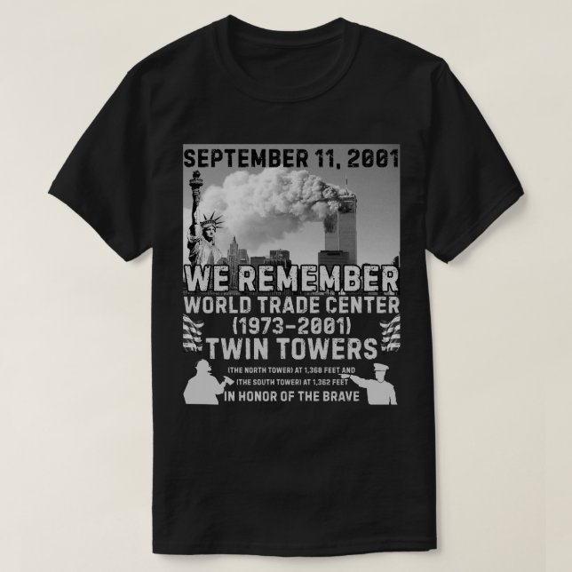 Camiseta Torres Gêmeas 11/9 (Frente do Design)