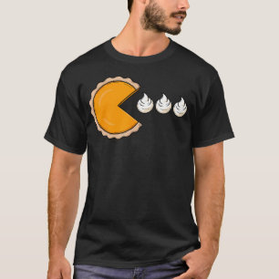 Camiseta Torta de Abóbora Perseguindo Creme Chantilly Funny