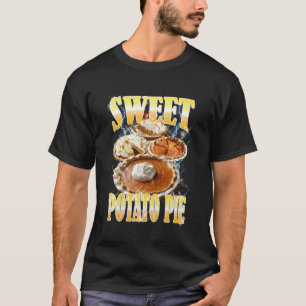 Camiseta Torta De Batata Doce De Ação De Graças Bootleg Rap