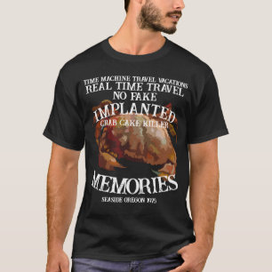 Camiseta Torta de caranguejo viajante máquina em tempo real