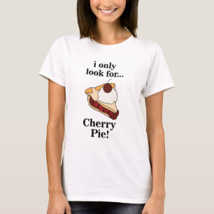 Camiseta Torta de Cereja Sobremesa Engraçado