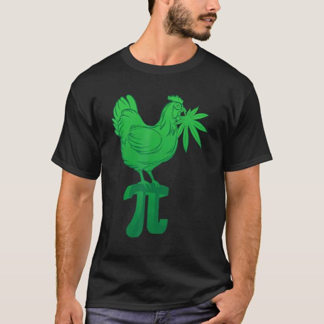 Camiseta Torta De Frango Dia Do Pi Maconha Piada Matemática (Frente)