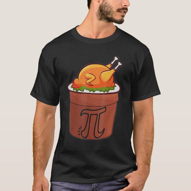 Camiseta Torta De Frango Dia Do Pi  Torta Matemática  Geek  (Frente)