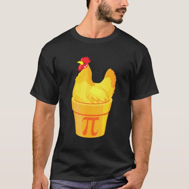 Camiseta Torta De Frango Pi Dia Matemático Matemática (Frente)