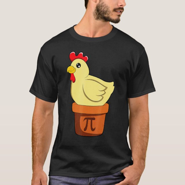 Camiseta Torta De Frango Pot Pi  Dia Divertido De Matemátic (Frente)