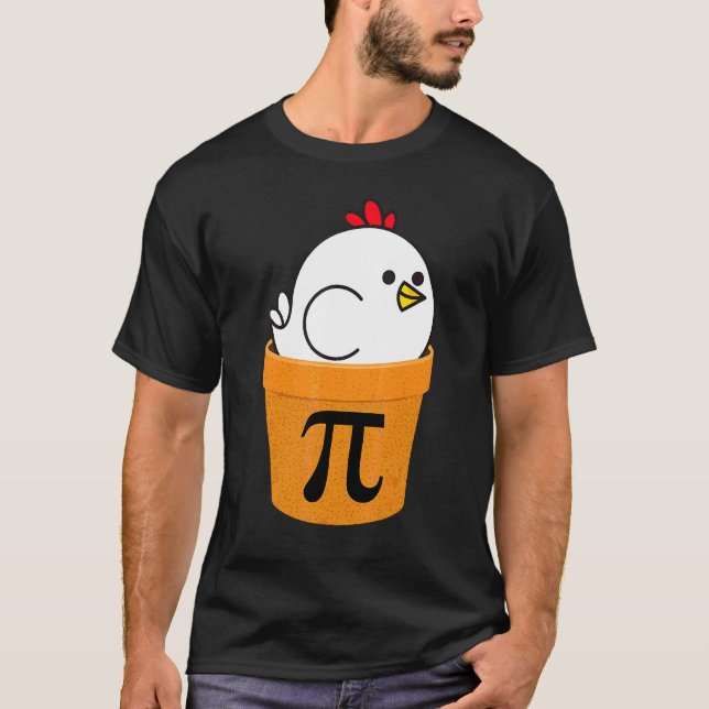 Camiseta Torta De Frango Pot Pi  Dia Divertido De Matemátic (Frente)