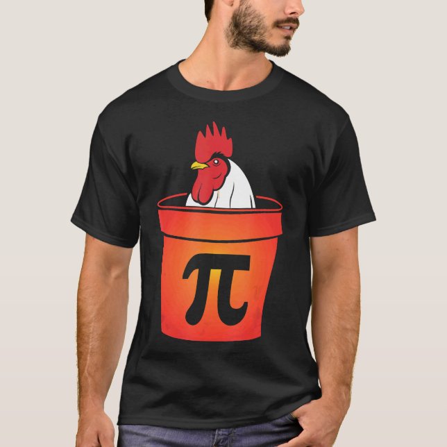 Camiseta Torta De Frango Pot Pi Matemática Torta (Frente)
