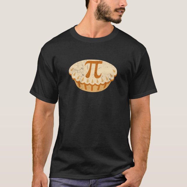 Camiseta Torta de Maçã Dia do Pi Símbolo de Matemática Prof (Frente)