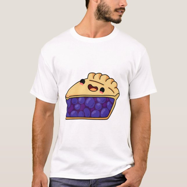 Camiseta Torta de Mirtilo Kawaii (Frente)