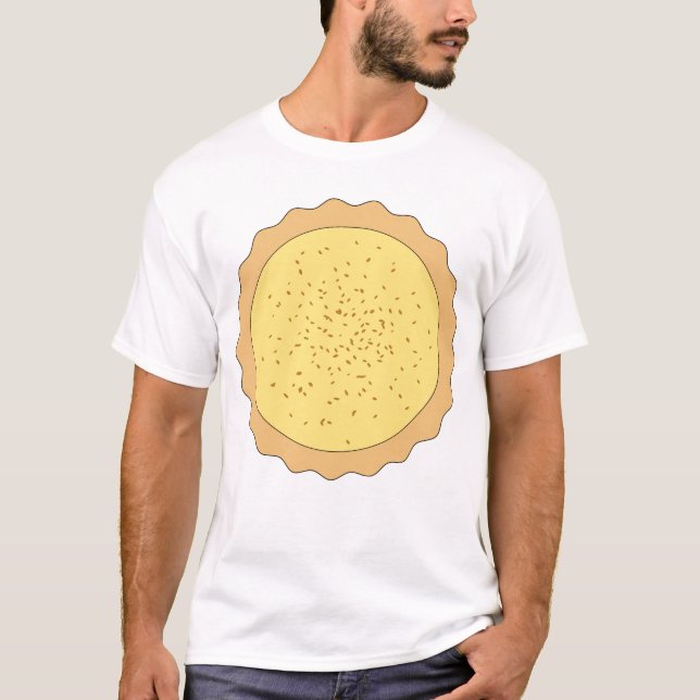 Camiseta Torta do pastel de nata (Frente)