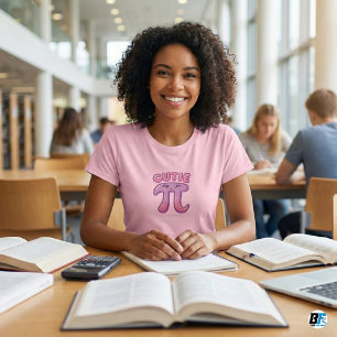 Camiseta Torta Fofa Piada Matemática Fofa Kawaii Dia do Pi