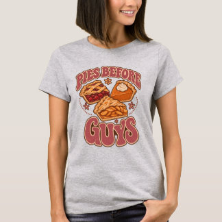 Camiseta Tortas Antes dos Caras Funny Dia de Ação de Graças
