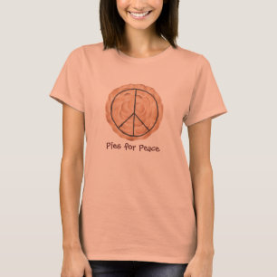 Camiseta Tortas pela paz, merengue com chocolate
