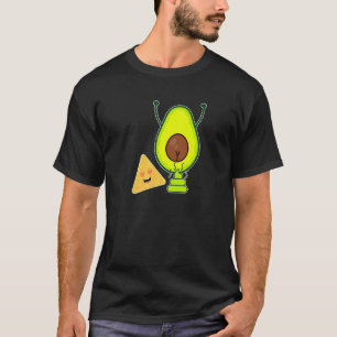 Camiseta Tortilha Chip Guacamole Fezes Defecando Abacate Ve