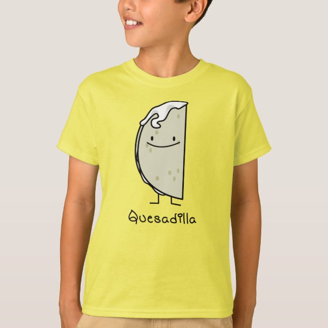 Camiseta Tortilha grelhada mexicano do Quesadilla com (Frente)