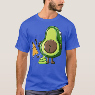 Camiseta Tortilla Chip Guacamole Poop Pooping Avocado Vegan