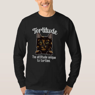 Camiseta Tortitude Tortie Proprietário do Cat TortoisesInfe