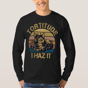 Camiseta Tortitude Vintage Eu Tenho Que É Engraçado Tortie