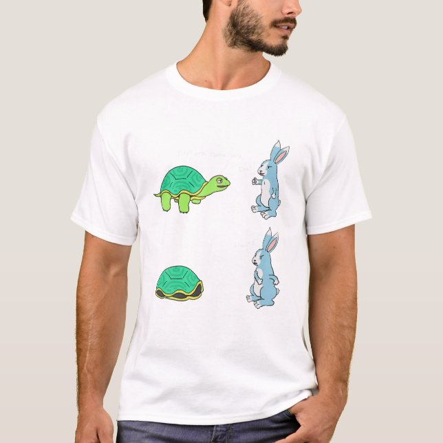 Camiseta Tortoise Bate A Primeira Lebre Que Uma Casa Ganha (Frente)