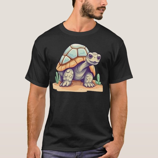 Camiseta Tortoise do deserto bonito (Frente)