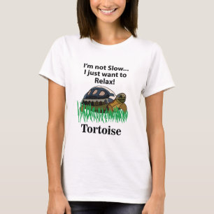 Camiseta Tortoise Eu Só Quero Relaxar O Amante de os animai