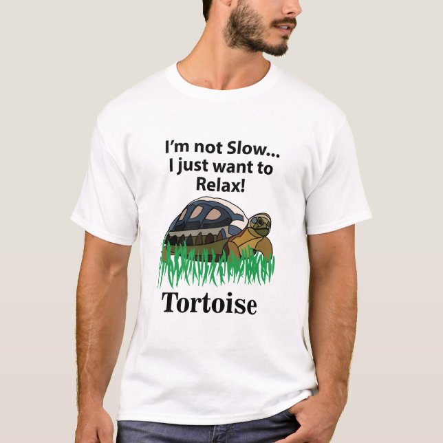 Camiseta Tortoise Eu Só Quero Relaxar Os Animais Engraçados (Frente)