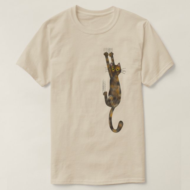 Camiseta Tortoise Shell Cat Ativa | Tortie Cat Engraçado (Frente do Design)