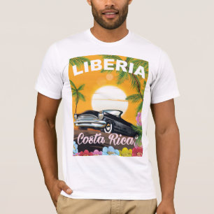 Camiseta Tortuguero, poster de viagens vintage da Costa Ric