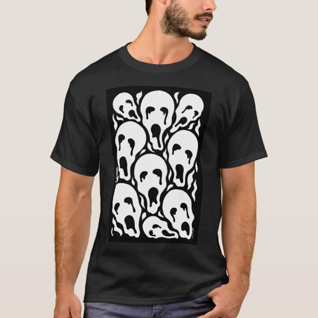Camiseta Tortured Souls Weird Horror Artwork (Frente)