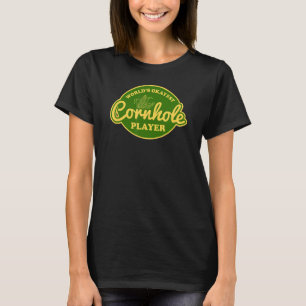 Camiseta Toss do Jogador da Cornhole mais Okayest do Mundo
